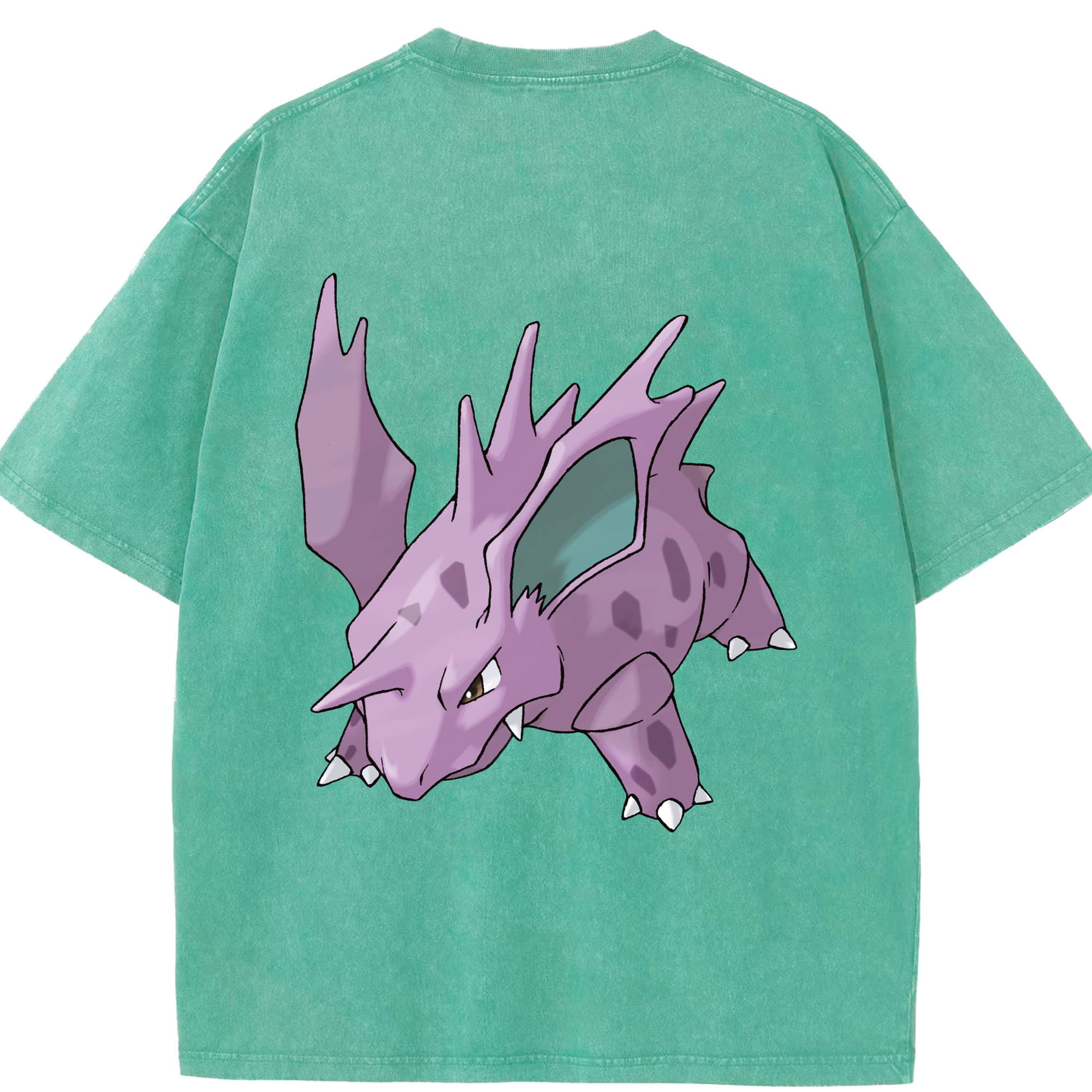 （画像用） ポケットモンスター Pokémon 綿100% ヴィンテージ風 半袖Tシャツ（背面プリント）